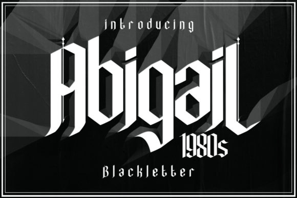 AbigaiL1980s: A Bold Font for Business