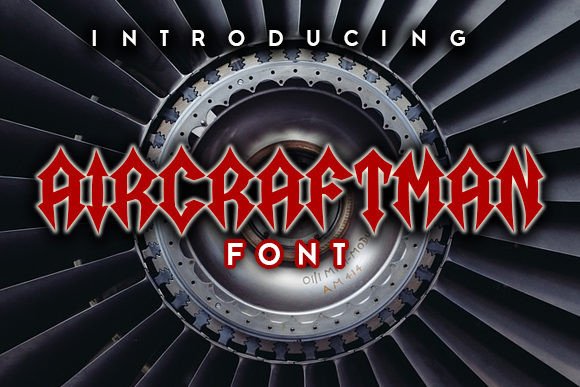 Aircraftman: Gothic Font for Bold Campaigns