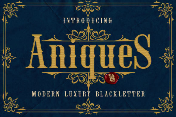 Aniques: A Bold Blackletter Font