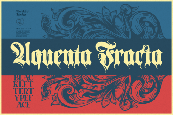 Aquenta Fracta: A Bold Typeface for Confident Design