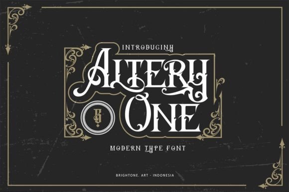 Artery One: A Bold Blackletter Font