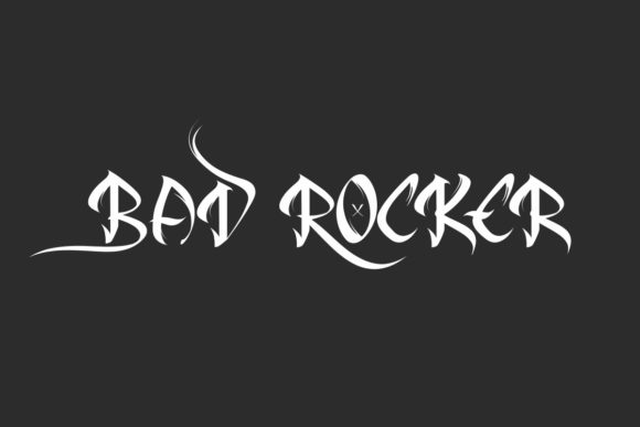 Bad Rocker: A Bold Blackletter Font
