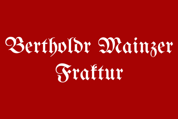 Bertholdr Mainzer Fraktur: A Gothic Font for Web Design