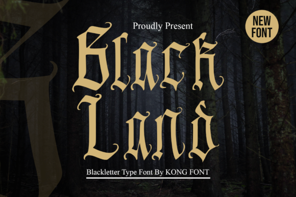 Black Land Font for Creative Makers