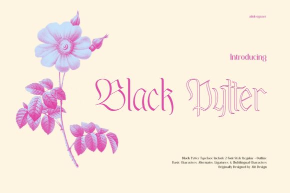 Black Pytter: A Bold Blackletter Font