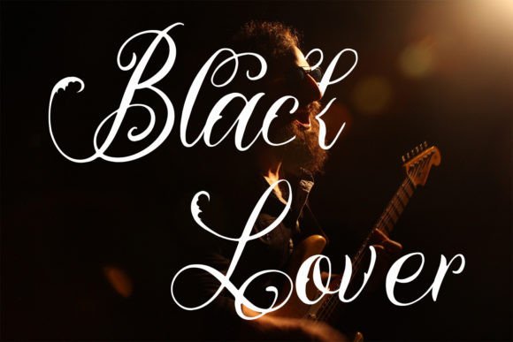 Blacklover: A Bold Typographic Statement