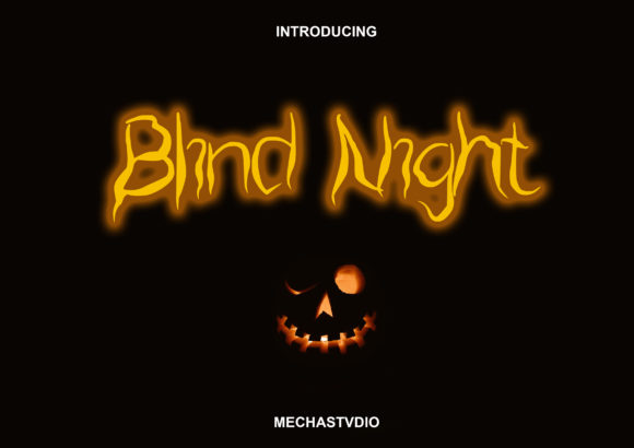 Blind Night Font for Creative Projects