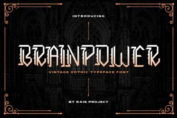 Brainpower: Gothic Font for Creative Makers
