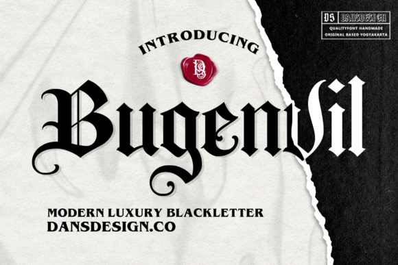 Bugenvil: A Bold Blackletter for Designers