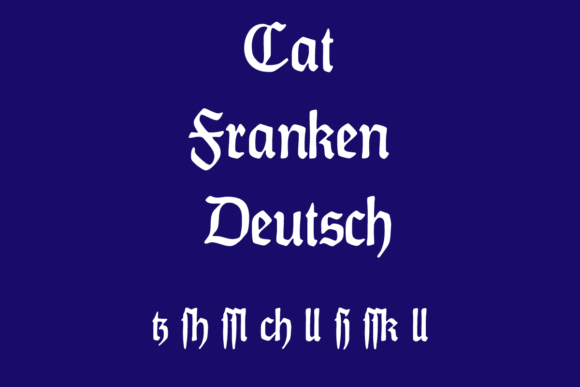 CAT Franken Deutsch Font Review