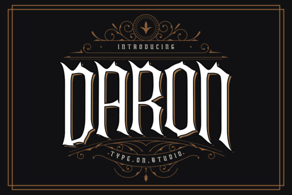 Daron: A Victorian Blackletter Font