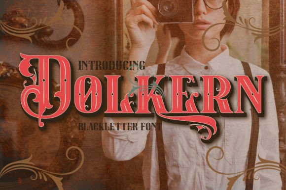 Dolkern Font: Bold Blackletter for Creative Projects