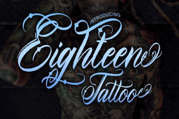 Eighteen Tattoo Font for Web Design