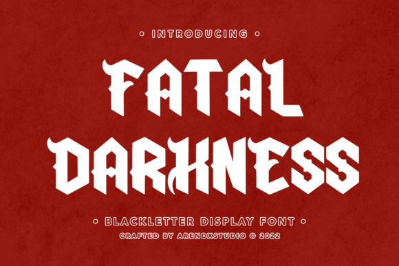 Fatal Darkness: A Bold Font for Business Branding