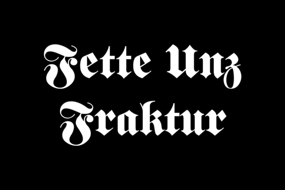 Fette Unz Fraktur: A Gothic Font for Business