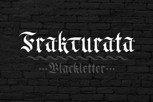 Frakturata: A Bold Blackletter Typeface