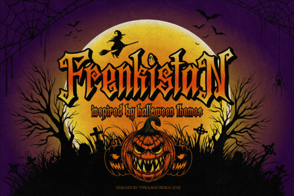 Frenkistan: A Blackletter Font for Horror Themes