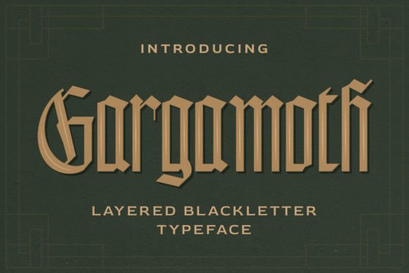 Gargamoth: A Bold Blackletter Font