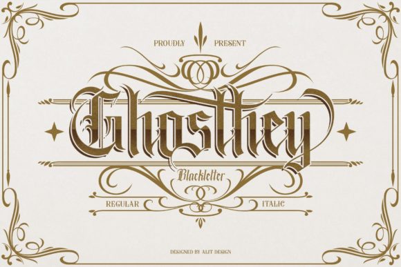 Ghosthey: A Blackletter Font for Elegant Design