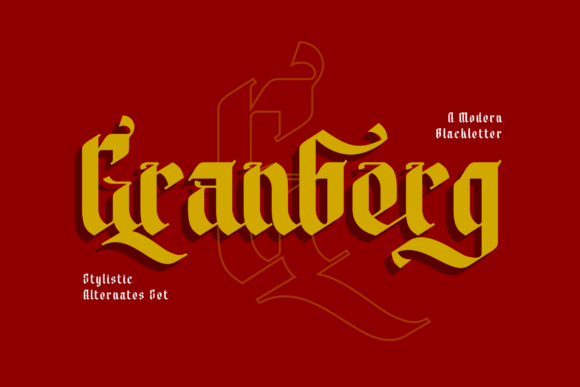 Granberg Font: Gothic Style for Web Design