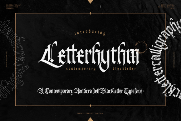 Letterhythm: A Bold Blackletter Font