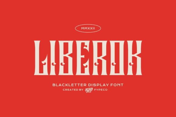 Liberok: A Bold Blackletter Font