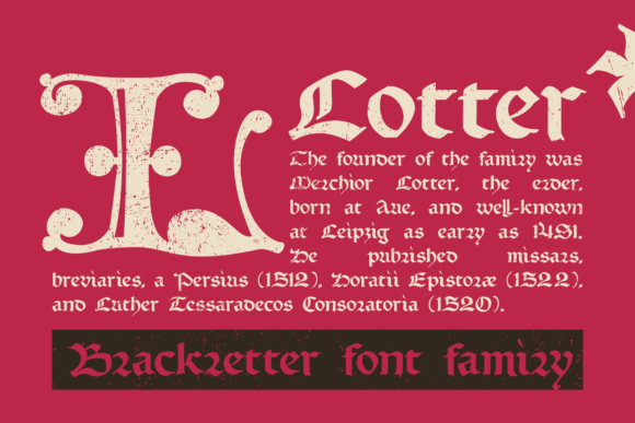 Lotter Font: Medieval Elegance for Modern Marketing