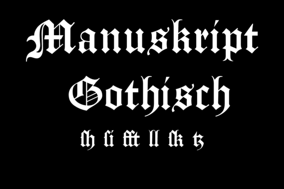 Manuskript Gothisch: A Gothic Typeface for Editorial Elegance