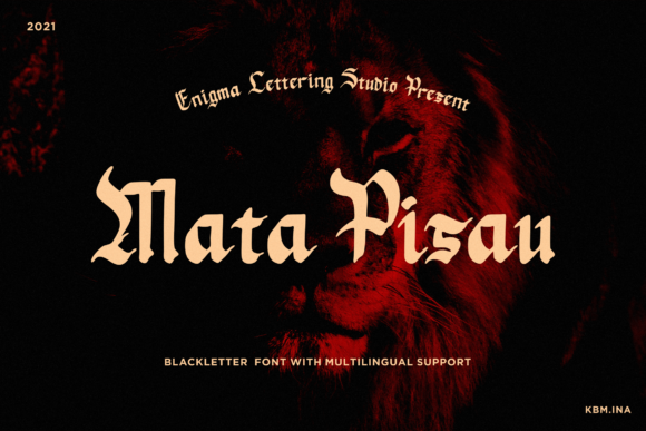 Mata Pisau: Bold Blackletter for Branding