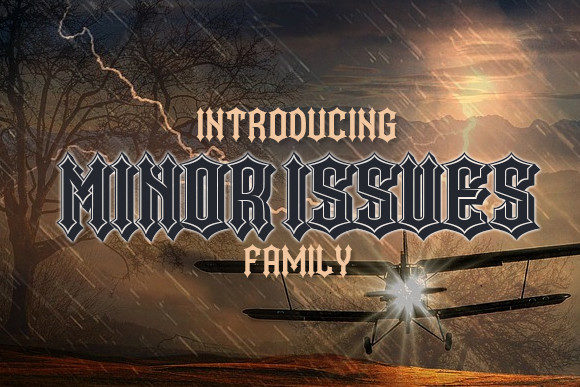 Minor Issues Font for Creative Makers