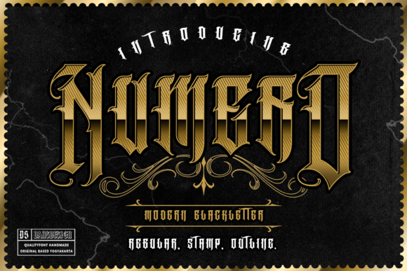 Numero: A Gothic Font for Editorial Elegance