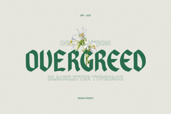 Overgreed: A Bold Font for Business