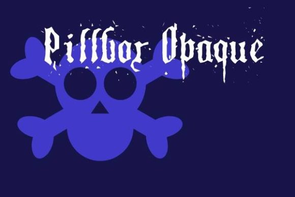 Pillbox Opaque Font