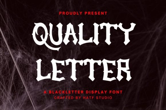Quality Letter Font for Web Design