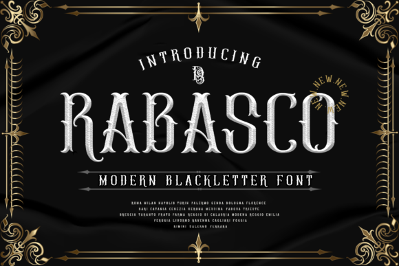 Rabasco: A Bold Font for Digital Design