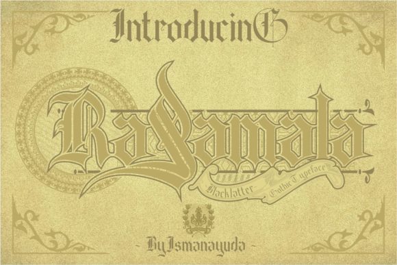 Rasamala: A Gothic Font for Bold Branding