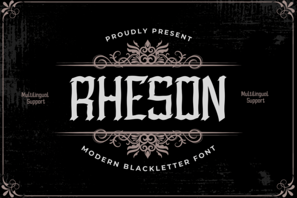 Rheson: A Gothic Font for Business Branding