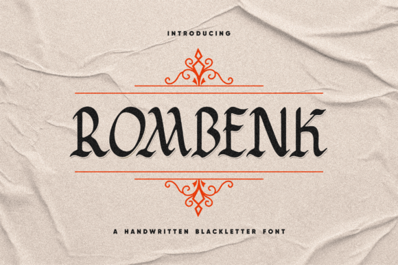Rombenk: A Bold Blackletter for Creative Projects