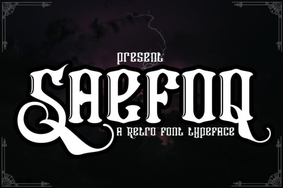 Saefoq: A Gothic Font for Business Branding