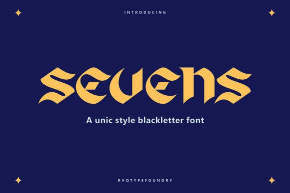 Sevens: A Bold Font for Web Design