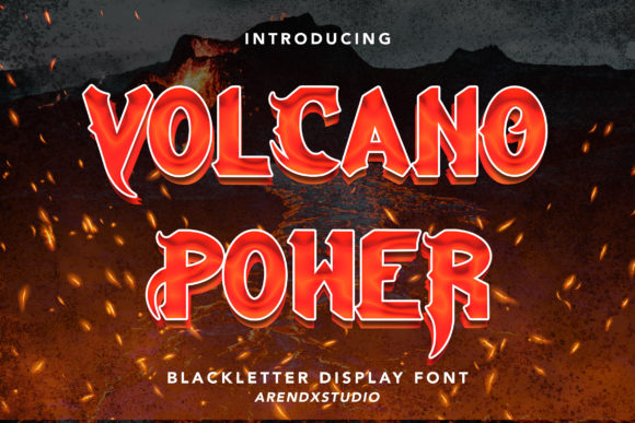 Volcano Power Font for Business