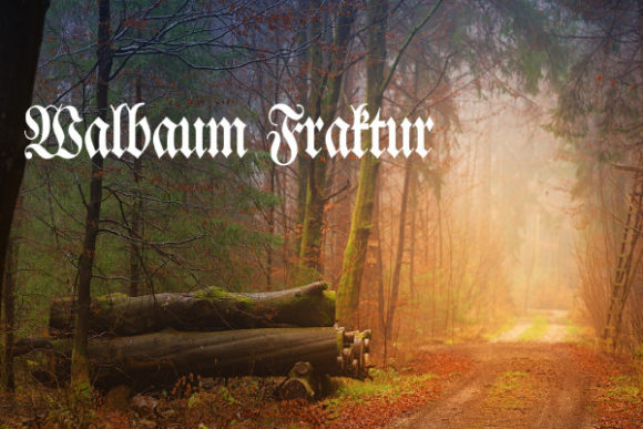 Walbaum Fraktur: A Royal Font for Creative Projects