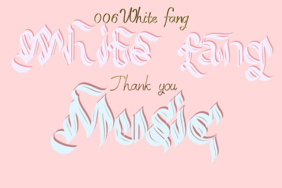 White Fang Font for Web Design