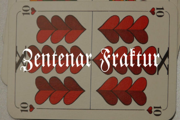 Zentenar Fraktur: A Bold Typographic Choice